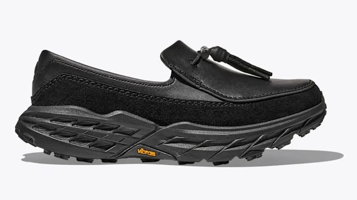 The HOKA Speed Loafer in the "Black/Black" colorway.