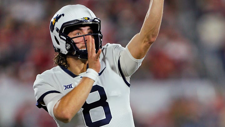 Nicco Marchiol tosses a pass last season.