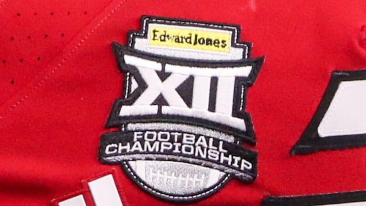 A patch is seen on the Texas Tech jerseys during the Big 12 Conference championship football game, Saturday, Nov. 6, 2025, at AT&T Stadium in Arlington. A patch is seen on the Texas Tech jerseys during the Big 12 Conference championship football game, Saturday, Nov. 6, 2025, at AT&T Stadium in Arlington.
