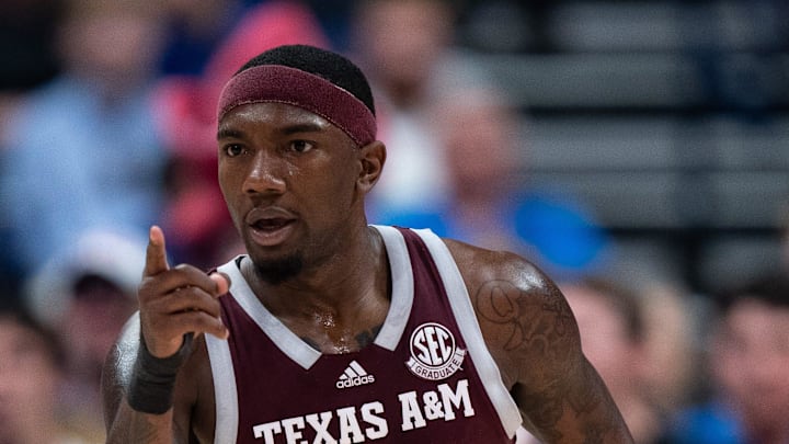 Texas A&M Aggies guard Tyrece Radford (23) acknowledges a teammates assist against the Florida