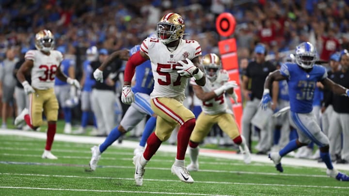 San Francisco 49ers linebacker Dre Greenlaw