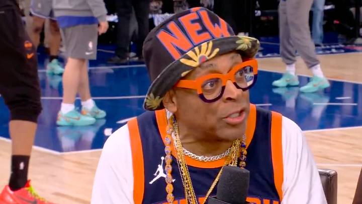 Spike Lee did an interview with ESPN’s “Inside the NBA” before Game 3 of the 2026 NBA Finals. Spike Lee did an interview with ESPN’s “Inside the NBA” before Game 3 of the 2026 NBA Finals.