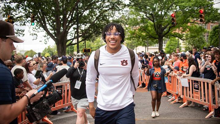 Auburn quarterback Byrum Brown hopes to follow in the footsteps of a previous Auburn transfer who won the Heisman, Cam Newton.