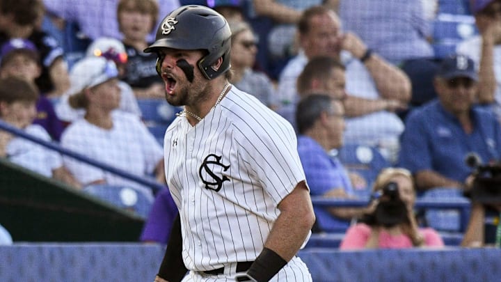 South Carolina baseball catcher Cole Messina