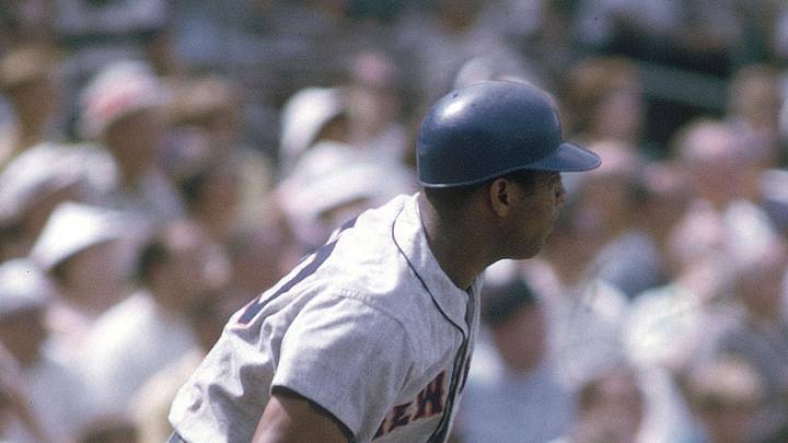Unknown date and unknown location; USA, FILE PHOTO; New York Mets center fielder Tommie Agee in action. Mandatory Credit: Malcolm Emmons-USA TODAY Network. Unknown date and unknown location; USA, FILE PHOTO; New York Mets center fielder Tommie Agee in action. Mandatory Credit: Malcolm Emmons-USA TODAY Network.