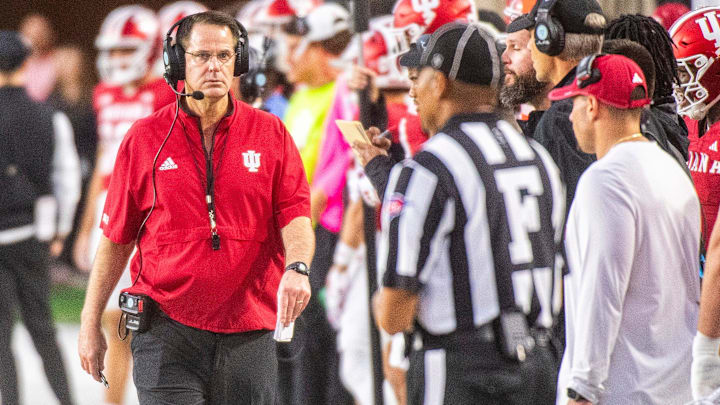 Indiana Head Coach Curt Cignetti during the Indiana versus Michigan State football game at Memorial Stadium on Saturday, Oct. 18, 2025. Indiana Head Coach Curt Cignetti during the Indiana versus Michigan State football game at Memorial Stadium on Saturday, Oct. 18, 2025.