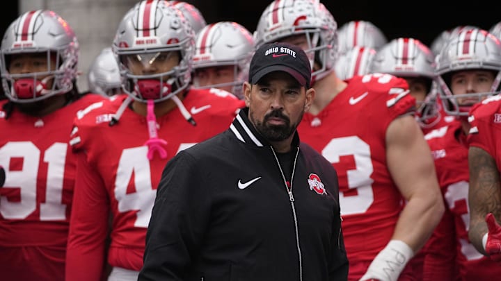 Ryan Day and Ohio State prepare to take the field earlier this season.