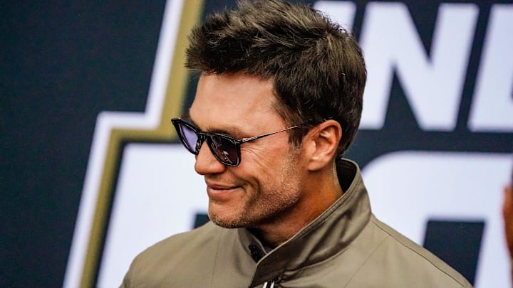 May 25, 2025: Tom Brady walks the red carpet ahead of the 109th running of the Indianapolis 500 at Indianapolis Motor Speedway. May 25, 2025: Tom Brady walks the red carpet ahead of the 109th running of the Indianapolis 500 at Indianapolis Motor Speedway.