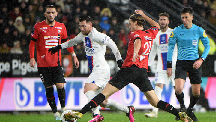 PSG, de Messi, foi batido pelo Rennes fora de casa