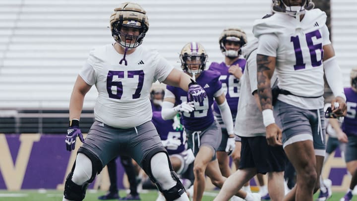 Aidan Anderson has good size for a walk-on offensive lineman.