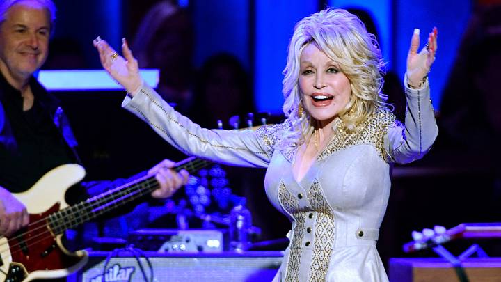 Dolly Parton takes the stage during the celebration of her 50th anniversary as a Grand Ole Opry member on Oct. 12, 2019.
