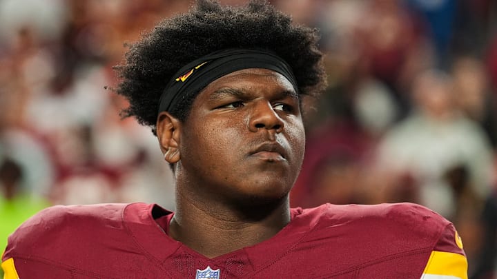 Washington Commanders offensive tackle Josh Conerly Jr.