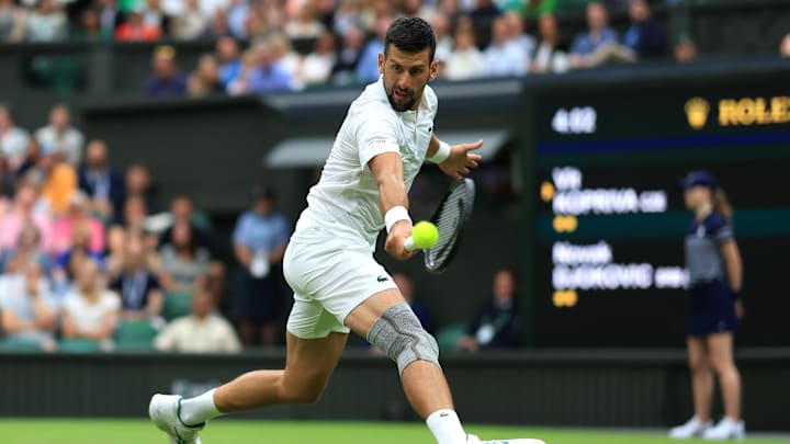 Novak Djokovic at Wimbledon 2024