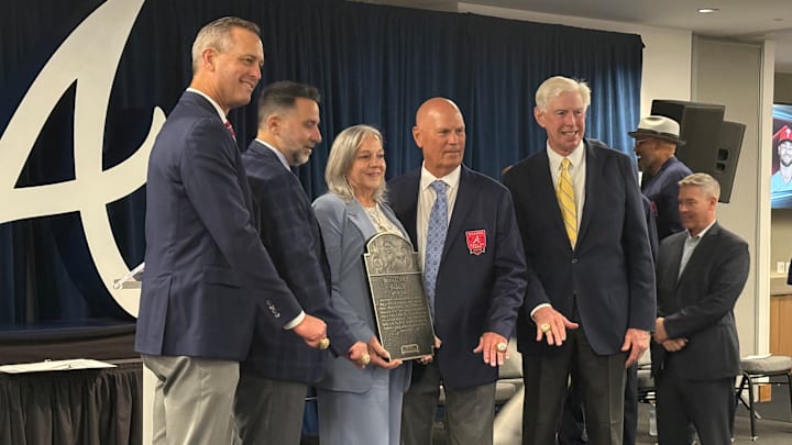 Brian Snitker is now a member of the Atlanta Braves Hall of Fame