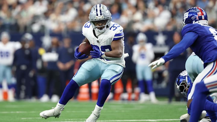 Dallas Cowboys running back Javonte Williams.