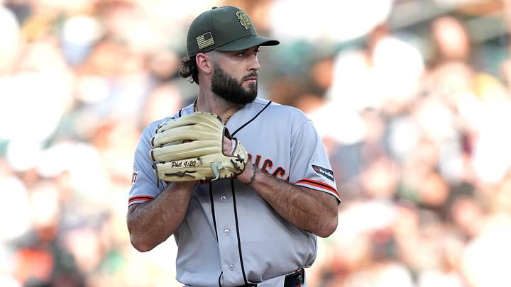 May 16, 2026; West Sacramento, California, USA; San Francisco Giants starting pitcher Trevor McDonald (72) stands on the mound during the first inning against the Athletics at Sutter Health Park. Mandatory Credit: Darren Yamashita-Imagn Images