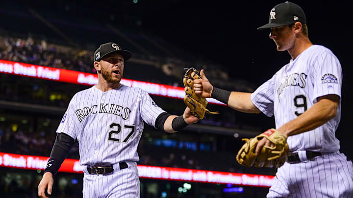 DJ LeMahieu y Trevor Story jugaron juntos en los Rockies de Colorado