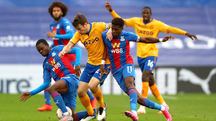 Crystal Palace host Everton in the Premier League 