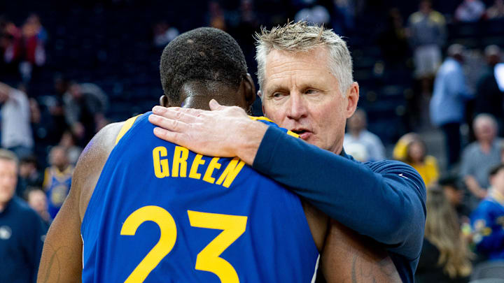 Draymond Green and Steve Kerr