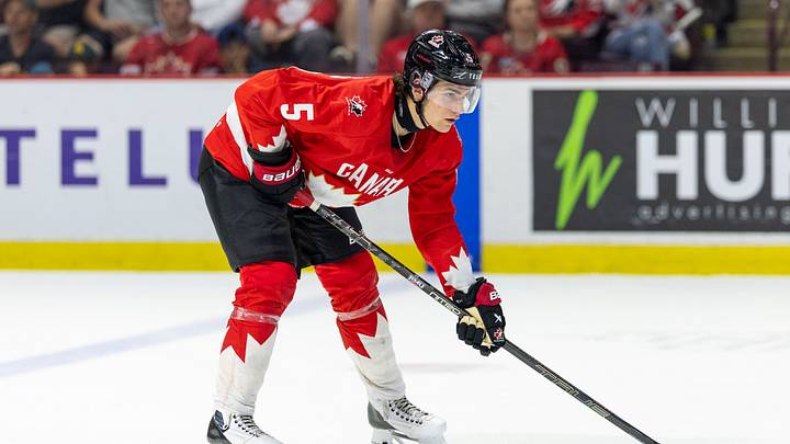 Carson Carels, Calgary Flames prospect with Team Canada