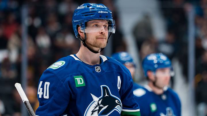 Apr 14, 2026; Vancouver, British Columbia, CAN; Vancouver Canucks forward Elias Pettersson (40) during a stop in play against the Los Angeles Kings in the third period at Rogers Arena. Mandatory Credit: Bob Frid-Imagn Images Apr 14, 2026; Vancouver, British Columbia, CAN; Vancouver Canucks forward Elias Pettersson (40) during a stop in play against the Los Angeles Kings in the third period at Rogers Arena. Mandatory Credit: Bob Frid-Imagn Images