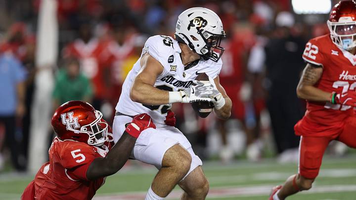 Colorado Buffaloes tight end Zach Atkins.