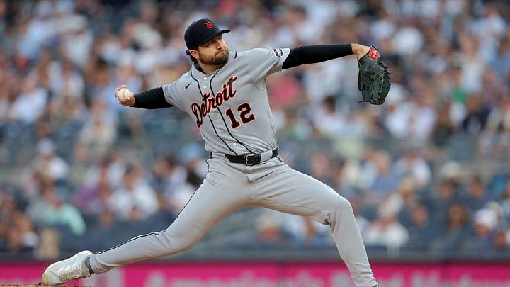Detroit Tigers starting pitcher Casey Mize. Detroit Tigers starting pitcher Casey Mize.