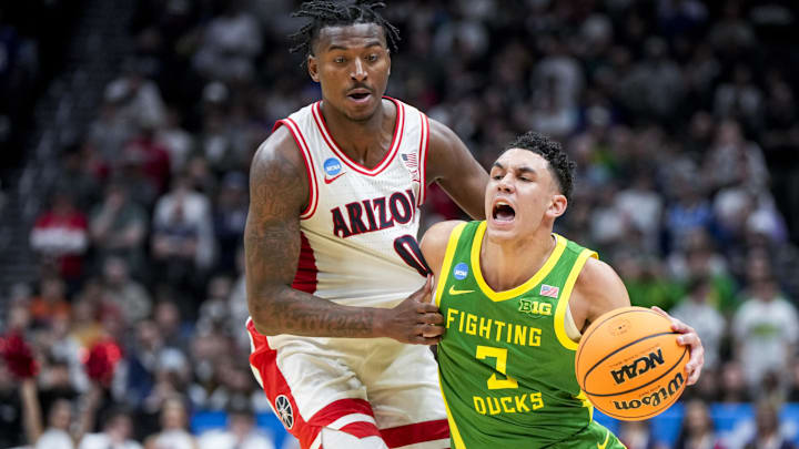 Ducks second-leading scorer and floor leader Jackson Shelstad poured in 25 points in the loss to Arizona in the second round of the NCAA Tournament last March.