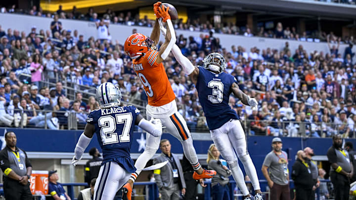 Oct 30, 2022; Arlington, Texas, USA; Dallas Cowboys cornerback Anthony Brown (3) breaks up a pass