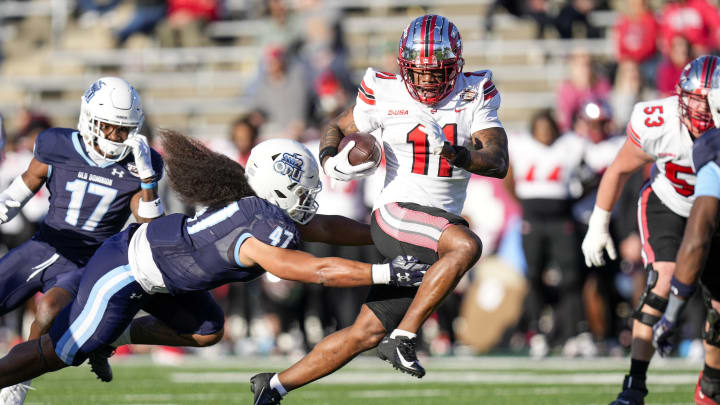 Dec 18, 2023; Charlotte, NC, USA; Western Kentucky Hilltoppers wide receiver Malachi Corley (11) Dec 18, 2023; Charlotte, NC, USA; Western Kentucky Hilltoppers wide receiver Malachi Corley (11)