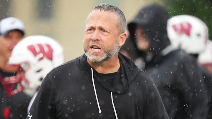 Wisconsin football outside linebackers/special teams coach Matt Mitchell. Wisconsin football outside linebackers/special teams coach Matt Mitchell.