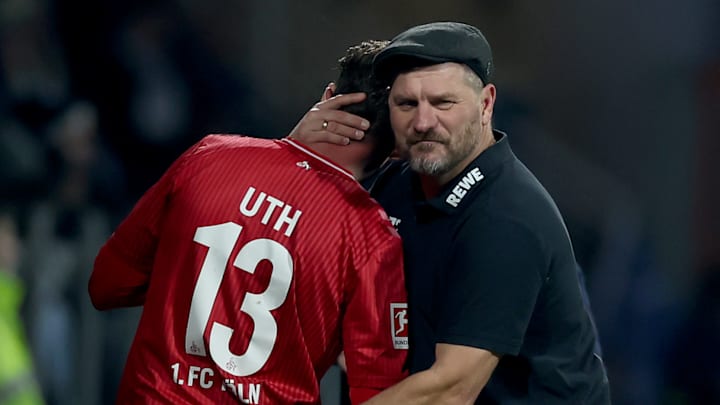 Steffen Baumgart mit Mark Uth Steffen Baumgart mit Mark Uth