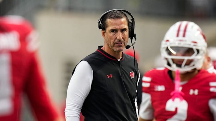 Luke Fickell, Wisconsin Badgers. (Samantha Madar/Columbus Dispatch / USA TODAY NETWORK via Imagn Images) Luke Fickell, Wisconsin Badgers. (Samantha Madar/Columbus Dispatch / USA TODAY NETWORK via Imagn Images)