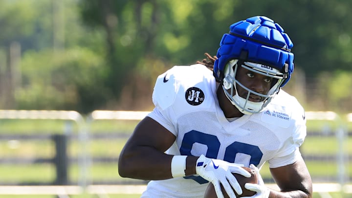 Jelani Woods with the Indianapolis Colts Training Camp