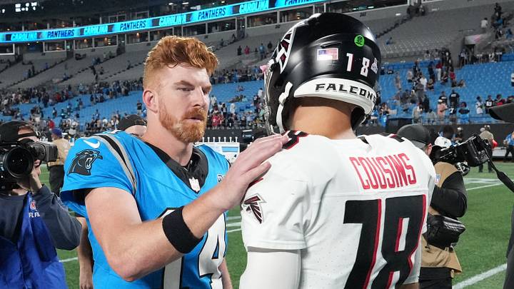 Former Carolina Panthers quarterback Andy Dalton threw for 2 touchdowns against the Atlanta Falcons in 2024.