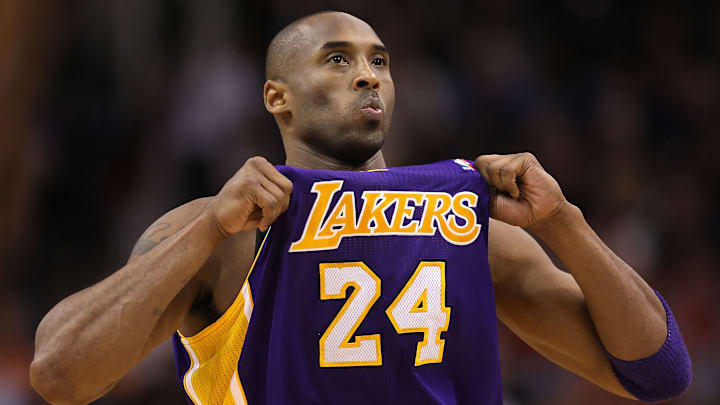 Kobe Bryant disputó toda su carrera en la NBA con Los Angeles Lakers 