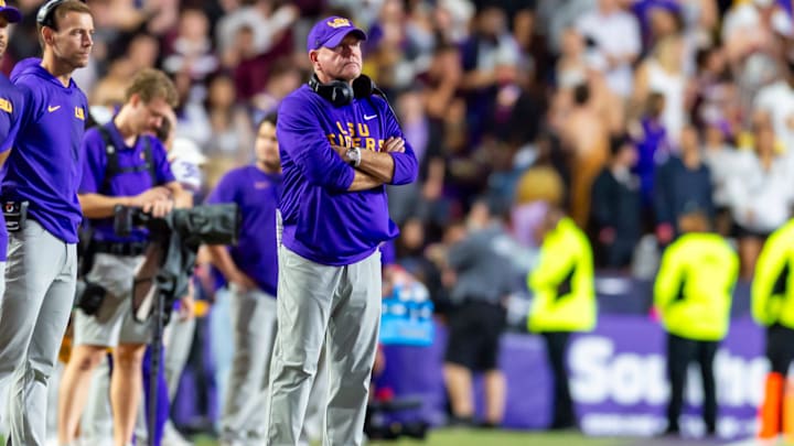 Tigers Head Coach Brian Kelly, LSU Tigers take on the Texas A&M Aggies. October 25, 2025; Baton Rouge, Louisiana, USA; at Tiger Stadium. Saturday, Oct. 25, 2025. Tigers Head Coach Brian Kelly, LSU Tigers take on the Texas A&M Aggies. October 25, 2025; Baton Rouge, Louisiana, USA; at Tiger Stadium. Saturday, Oct. 25, 2025.
