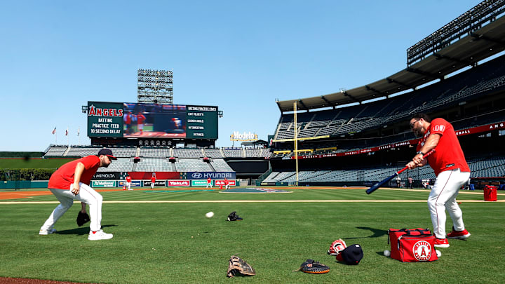Los Angeles Dodgers v Los Angeles Angels Los Angeles Dodgers v Los Angeles Angels