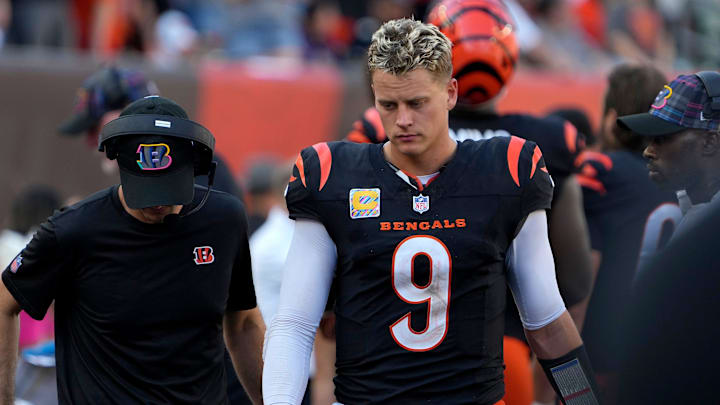 The Cincinnati Bengals quarterback Joe Burrow had his first career five-touchdown passing game against the Ravens NFL Week 5 Sunday October 6, 2024 at Payor Stadium. The Bengals lost 41-38 in overtime. The Cincinnati Bengals quarterback Joe Burrow had his first career five-touchdown passing game against the Ravens NFL Week 5 Sunday October 6, 2024 at Payor Stadium. The Bengals lost 41-38 in overtime.