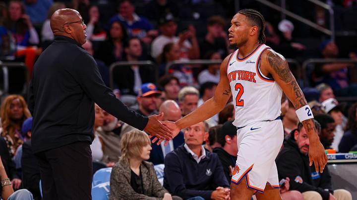 The New York Knicks hope that Miles McBride (right) can be one of their top impact players off the bench this upcoming season. The New York Knicks hope that Miles McBride (right) can be one of their top impact players off the bench this upcoming season.