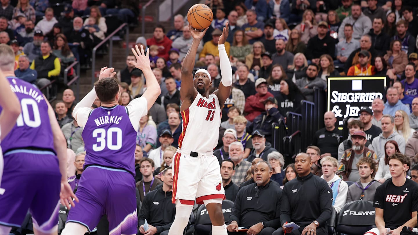 Bam Adebayo, Miami Heat take care of Jazz on loud offensive night