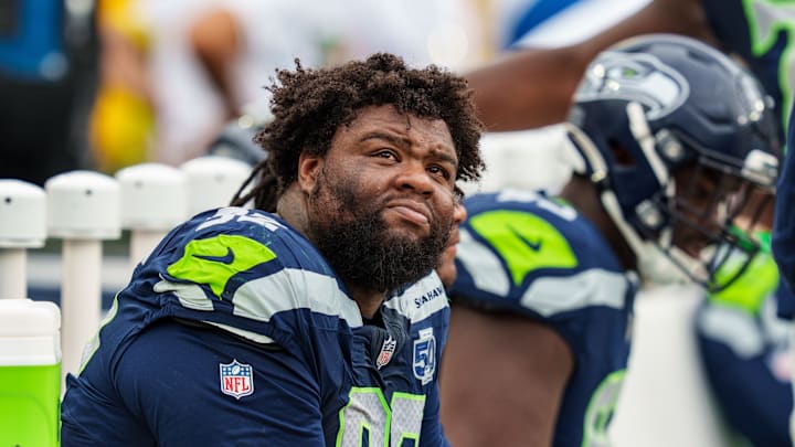 Quinton Bohanna of the Seattle Seahawks Quinton Bohanna of the Seattle Seahawks