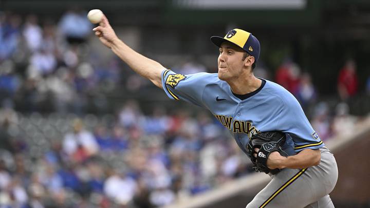 May 19, 2026; Chicago, Illinois, USA; Milwaukee Brewers pitcher Jacob Misiorowski (32) delivers the ball against the Chicago Cubs during the first inning at Wrigley Field. Mandatory Credit: Matt Marton-Imagn Images May 19, 2026; Chicago, Illinois, USA; Milwaukee Brewers pitcher Jacob Misiorowski (32) delivers the ball against the Chicago Cubs during the first inning at Wrigley Field. Mandatory Credit: Matt Marton-Imagn Images