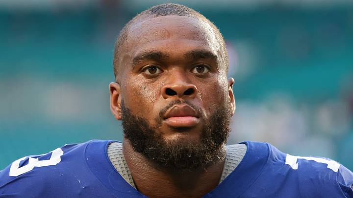New York Giants - offensive lineman Evan Neal New York Giants - offensive lineman Evan Neal