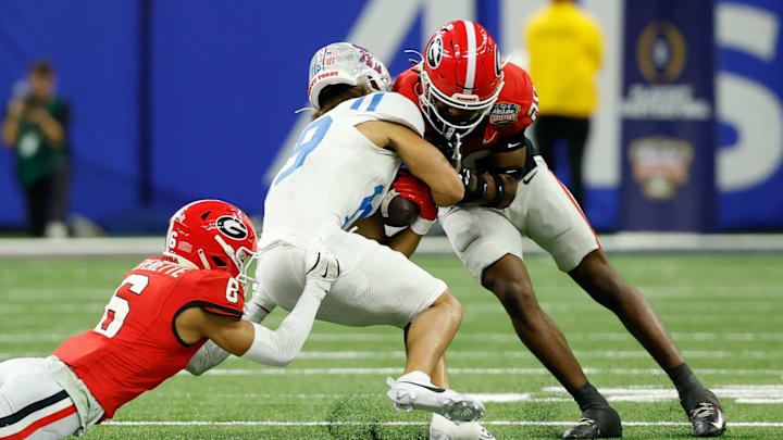 JaCorey Thomas, Daylen Everette, Cayden Lee, Georgia Bulldogs, Ole Miss Rebels JaCorey Thomas, Daylen Everette, Cayden Lee, Georgia Bulldogs, Ole Miss Rebels