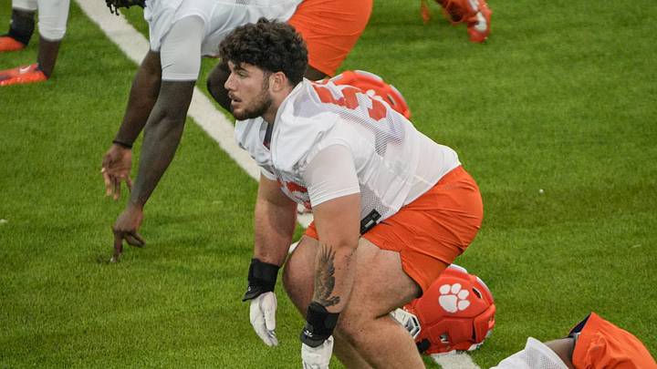 Clemson defensive tackle Andy Burburija (56) transferred from Iowa Western Community College in the offseason. Clemson defensive tackle Andy Burburija (56) transferred from Iowa Western Community College in the offseason.