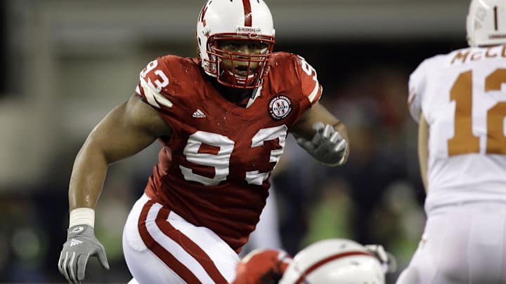 Nebraska's Ndamukong Suh during the 2009 Big 12 championship game against Texas.