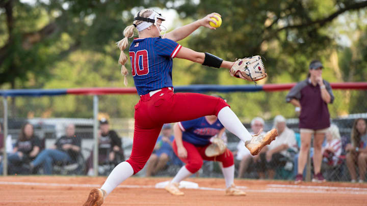Pace High School's ace pitcher, Jayden Heavener (No. 00), delivered the heat during Tuesday's semifinal game against Niceville.