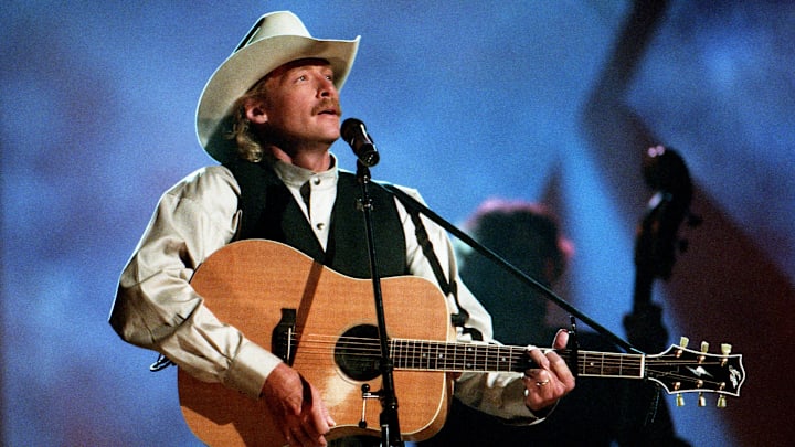 Alan Jackson is performing during the 32nd annual TNN Music City News Awards show at the Nashville Arena June 15, 1998. Jackson saw a seven-year string of wins come to an end at the event.