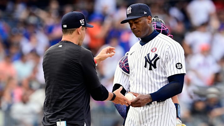 El psao de Aroldis Chapman por los Yankees está llegando a su fin